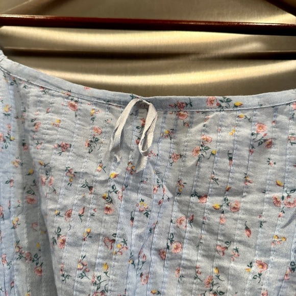 NWT LoveShackFancy Albertina Cropped Top in Bella Blue Lace details brand new​ - Picture 13 of 16